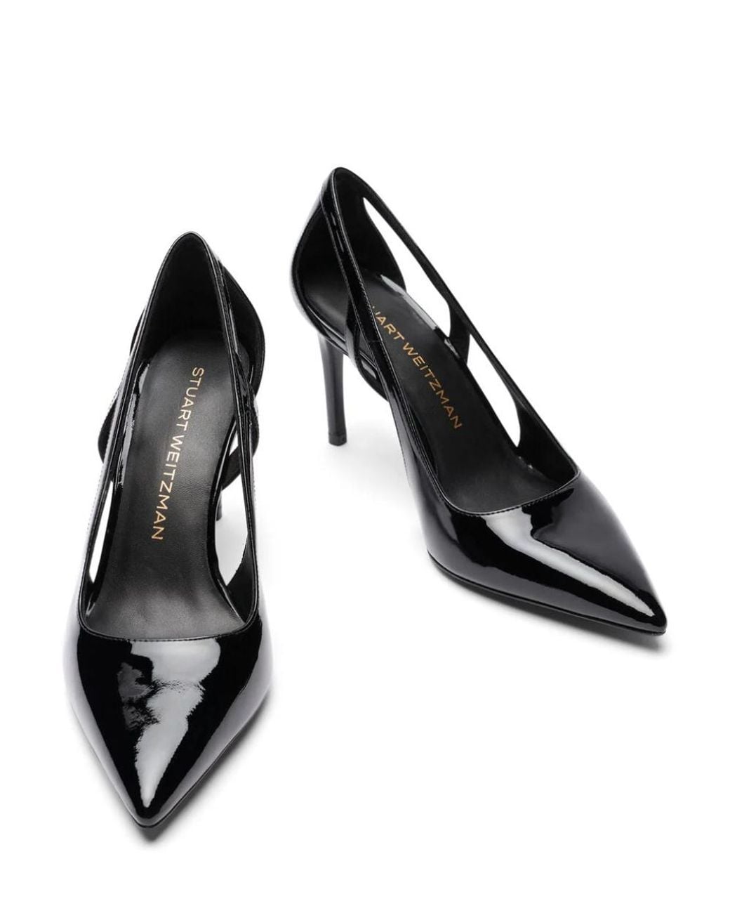 Stuart Weitzman Black Stuart Power Cutout 85