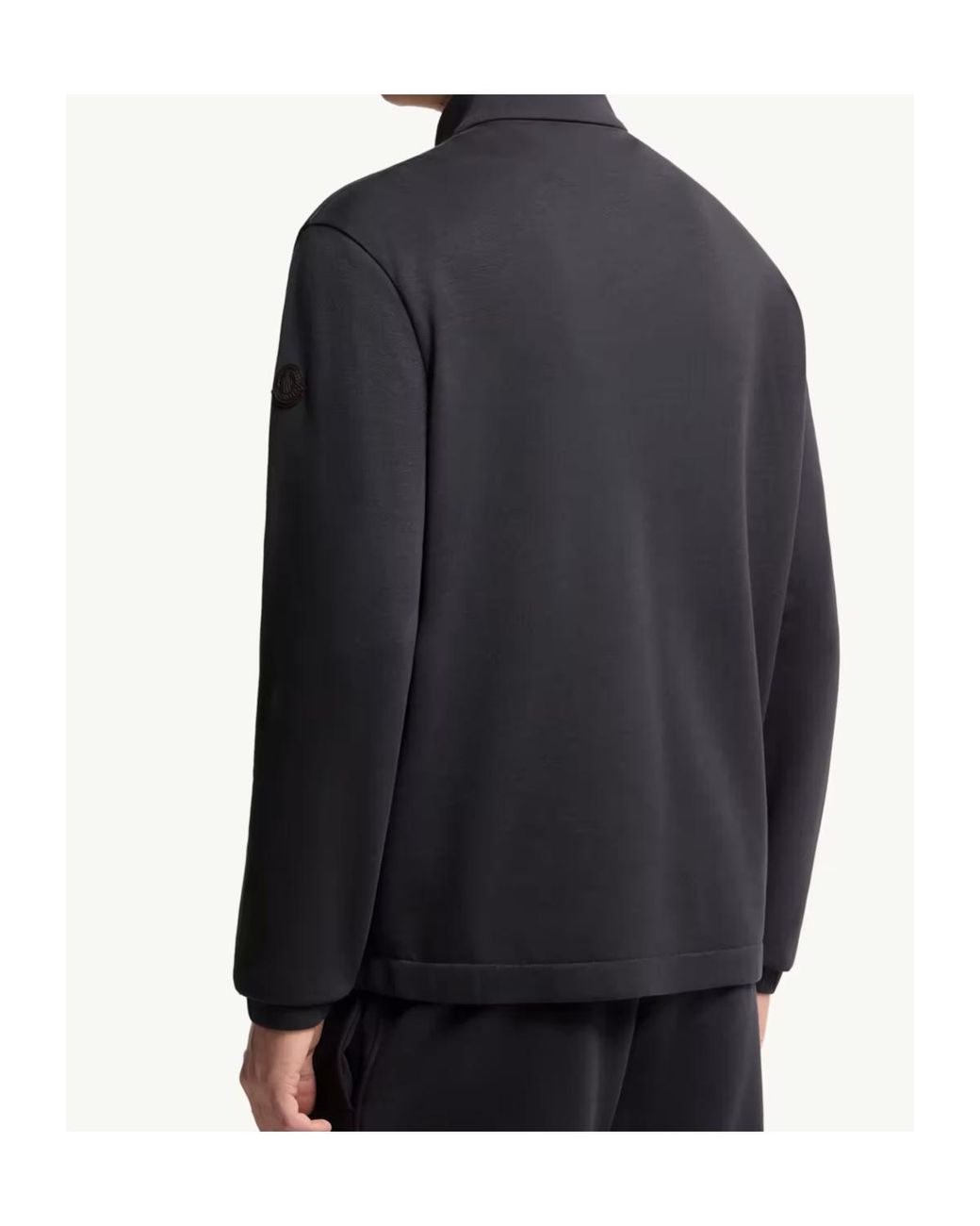 Moncler Blue Zip-Up Pocket Sweatshirt for men