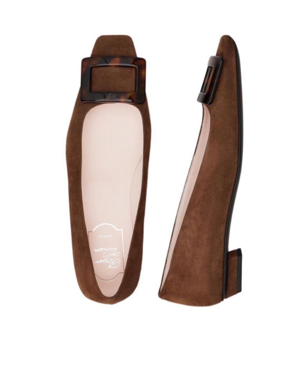 Roger Vivier Brown Belle Vivier Ballerinas