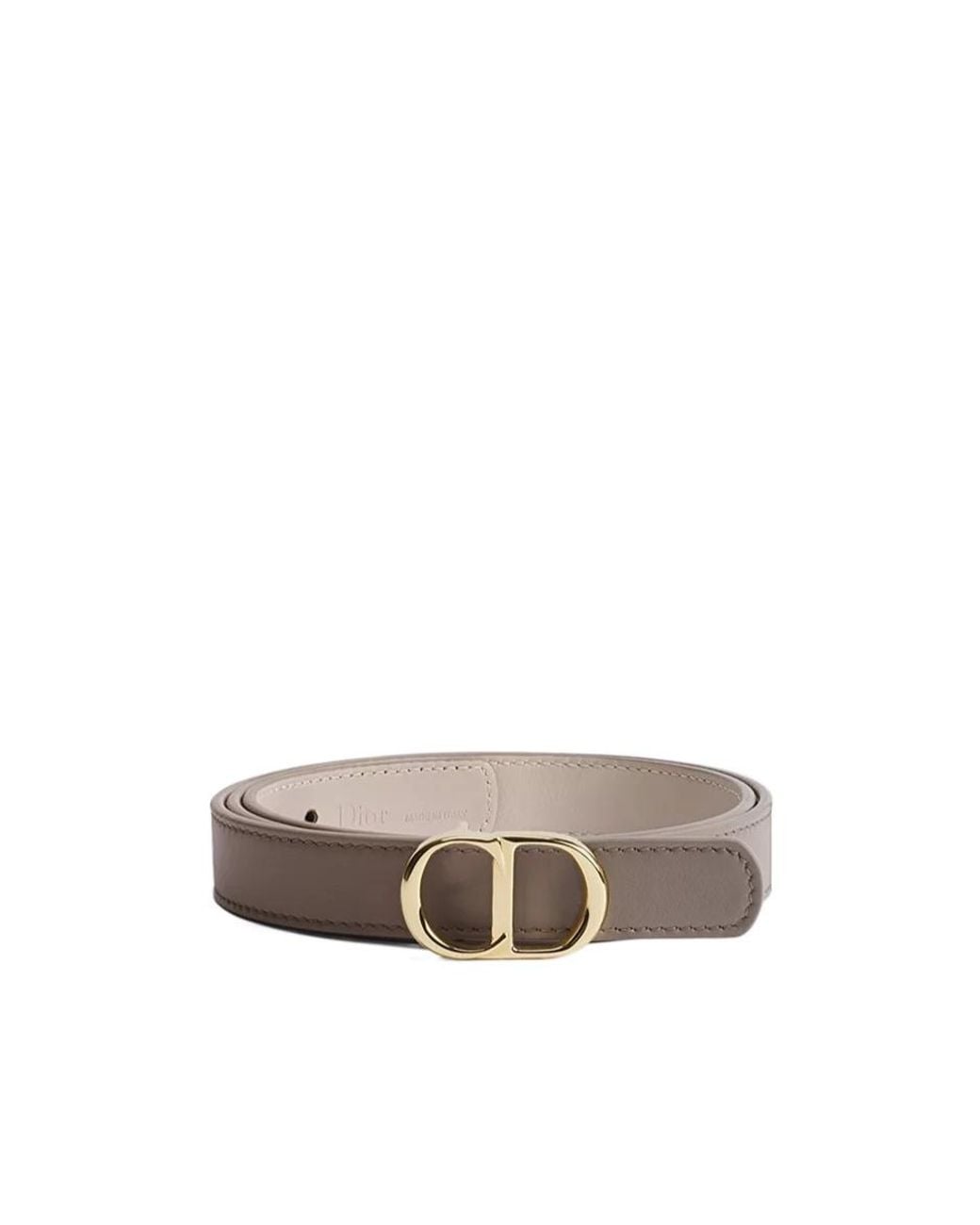Dior White Reversible Cd Icon Belt