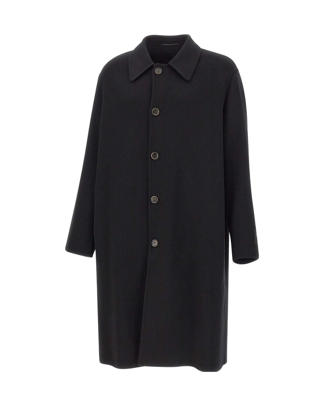 MM6 by Maison Margiela Black Oversized Single-Breasted Coat for men