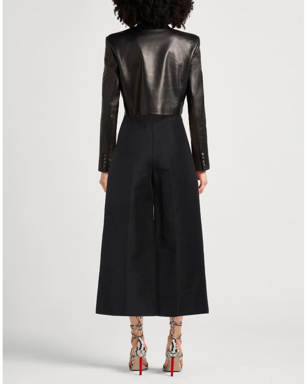 Marni Black Solid Color Casual Wide-Leg Pants
