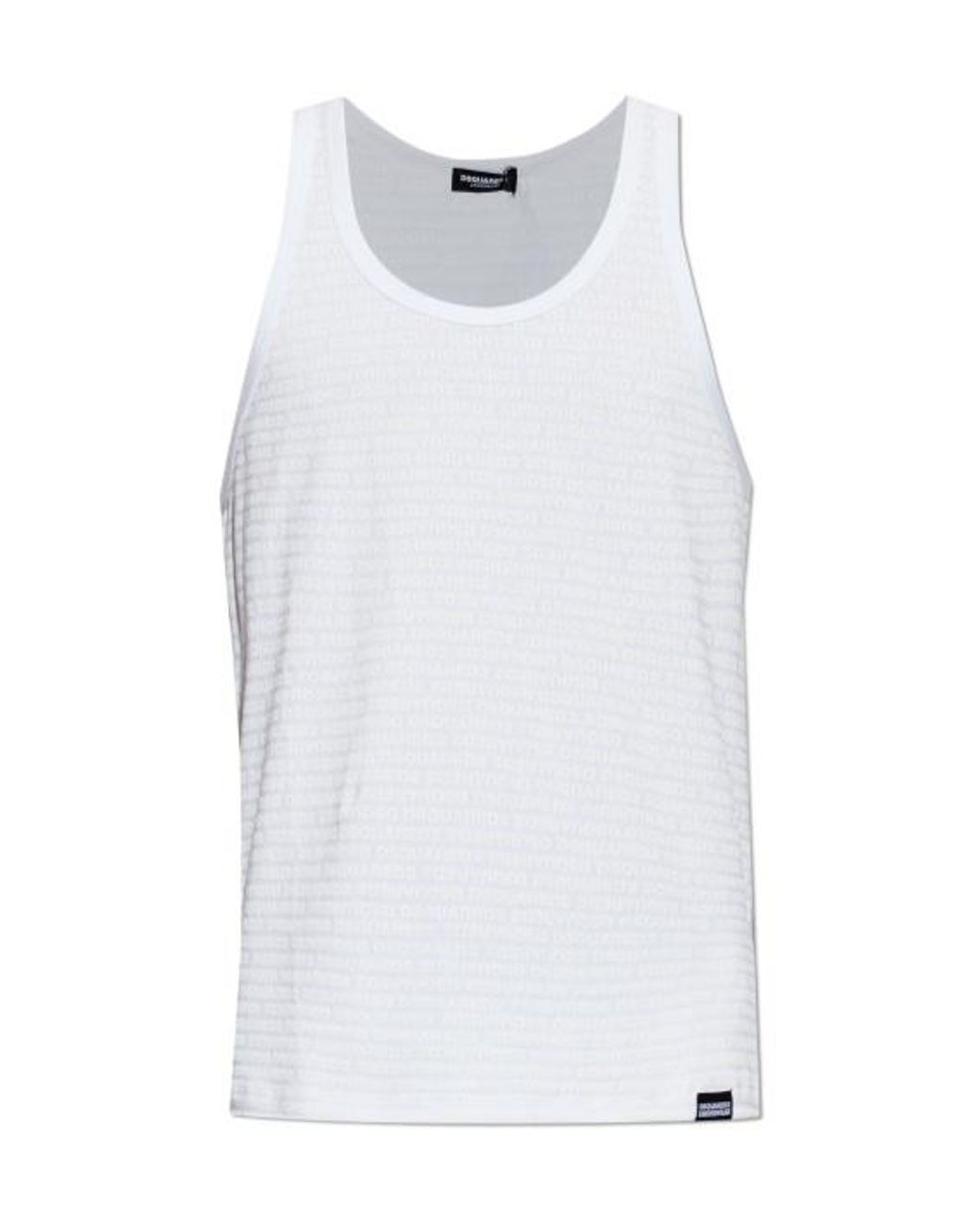 DSquared² White Sleeveless Vest for men