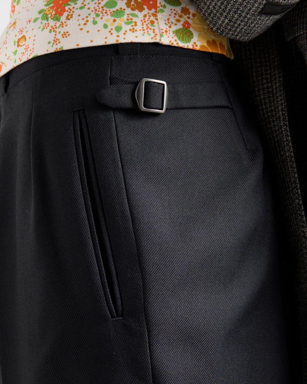 Prada Black Wool Blend Pants for men