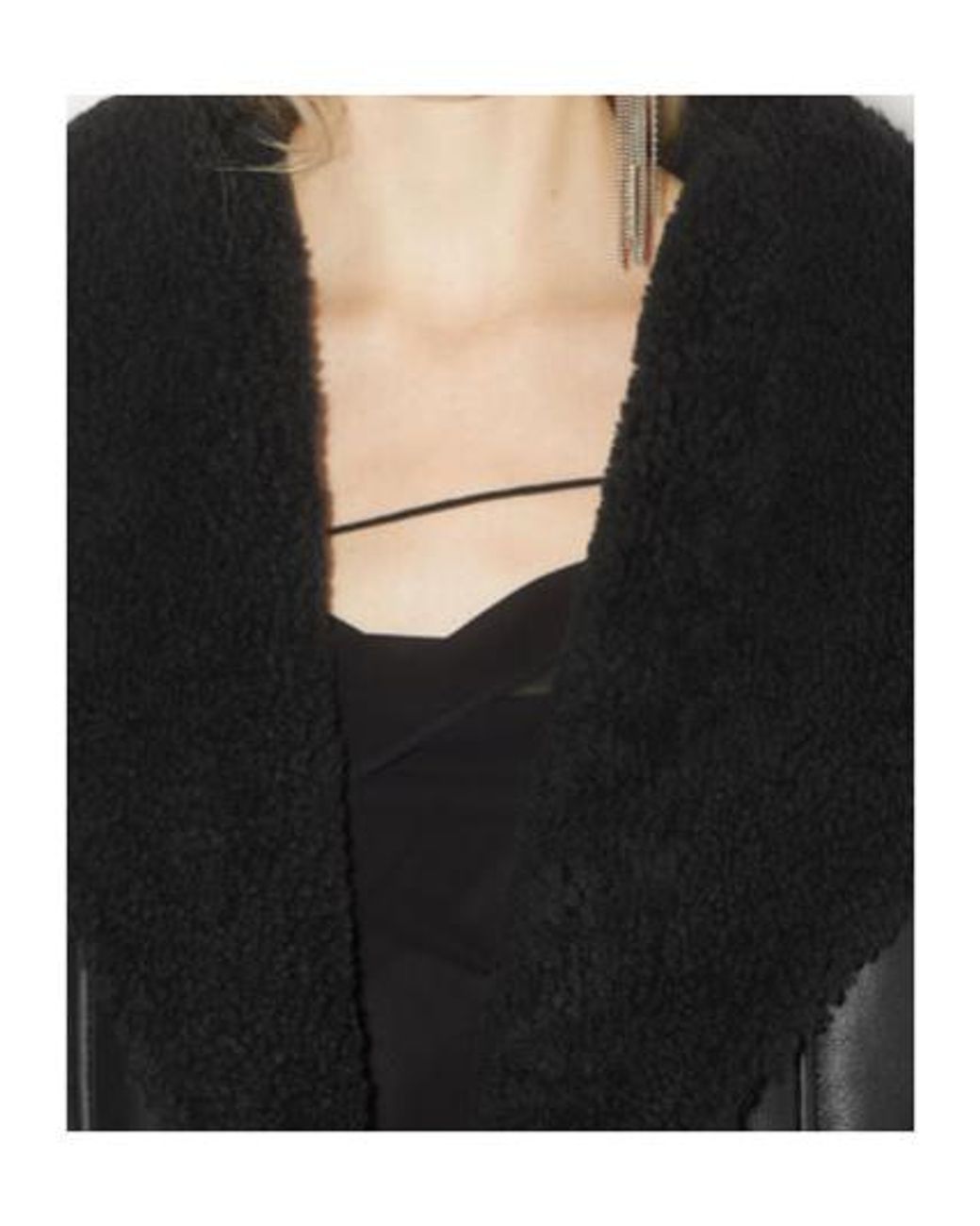 Acne Black Drop Shoulder Biker Jacket