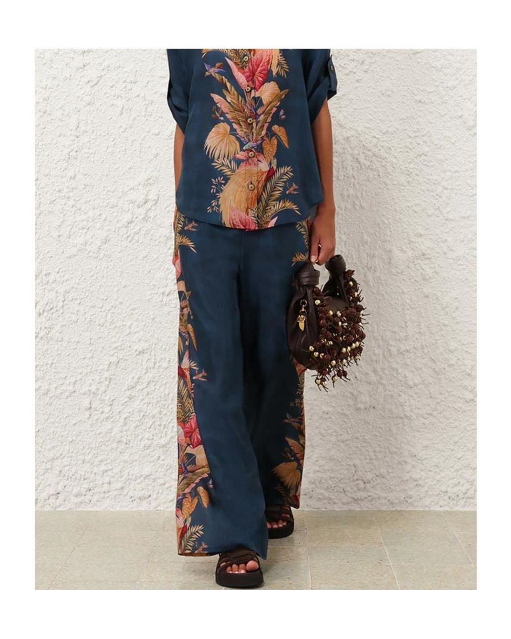 Zimmermann Blue Ascension Relaxed Pant