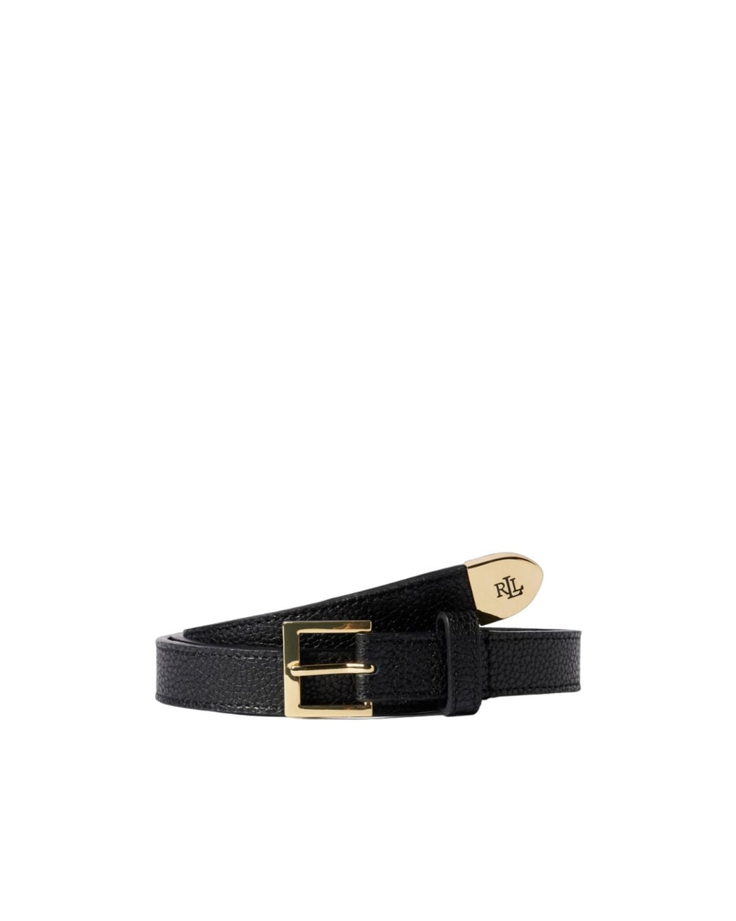 Ralph Lauren White Lauren Logo-Engraved Buckle-Fastened Belt