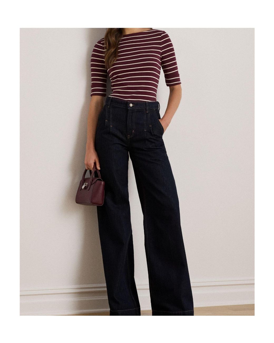 Ralph Lauren Red Striped Short-Sleeved T-Shirt