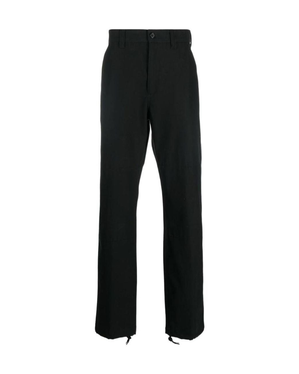 McQueen Black Straight Leg Trousers for men
