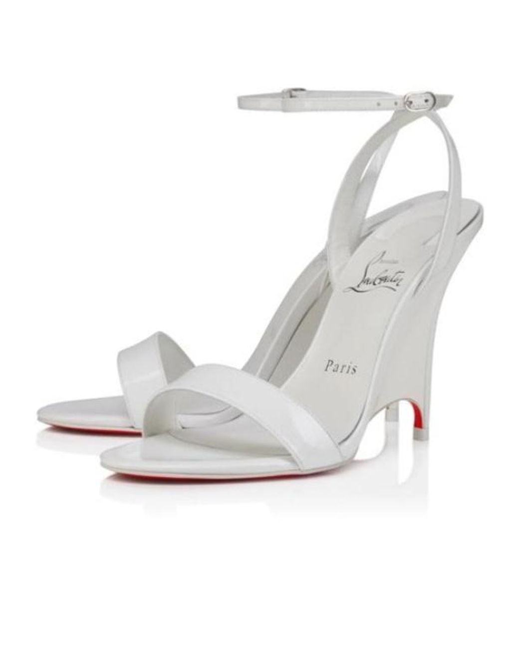 Christian Louboutin White Zeezeenella Strappy Sandals