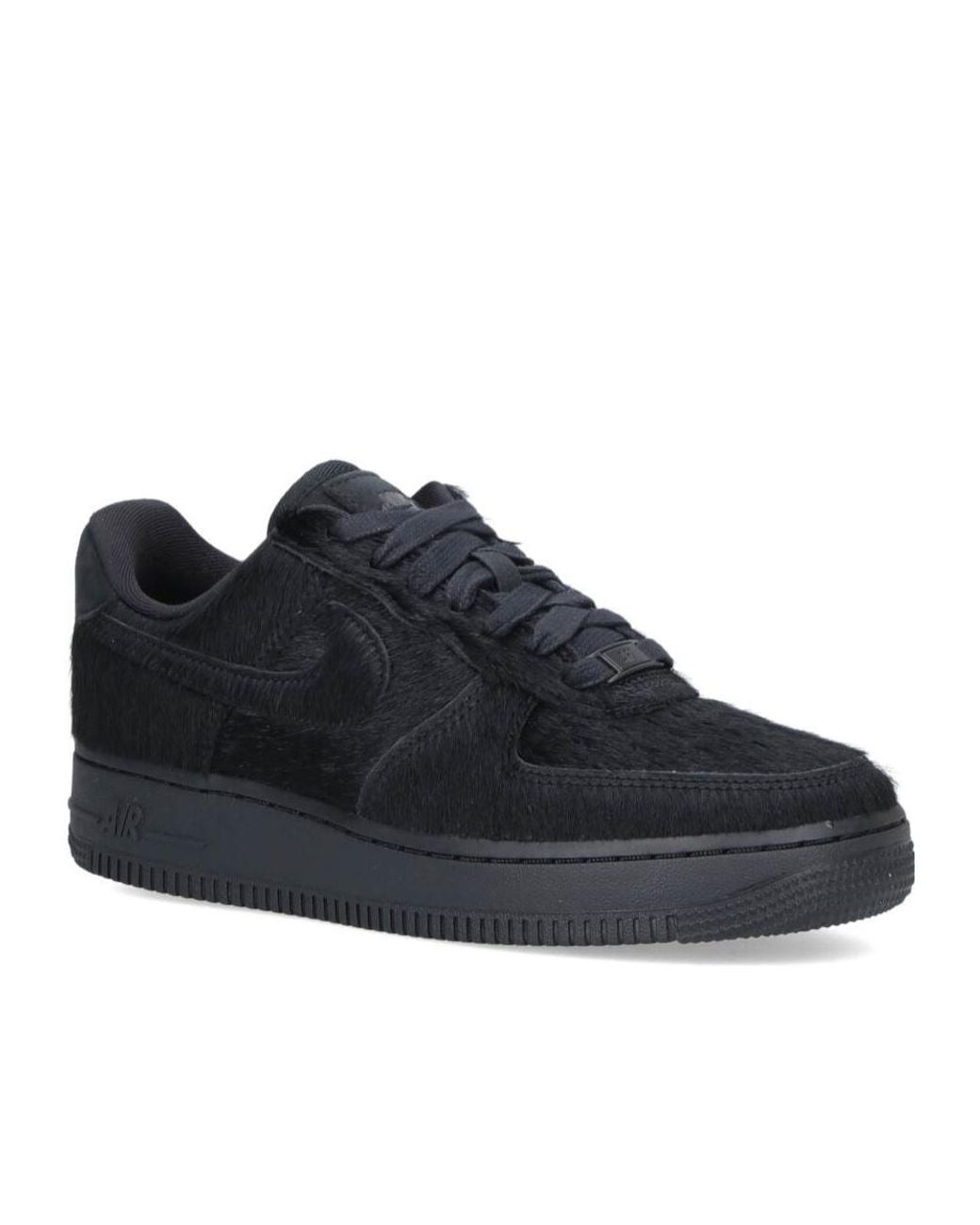 Nike Black Air Force 1 '07 Low-Top Sneakers