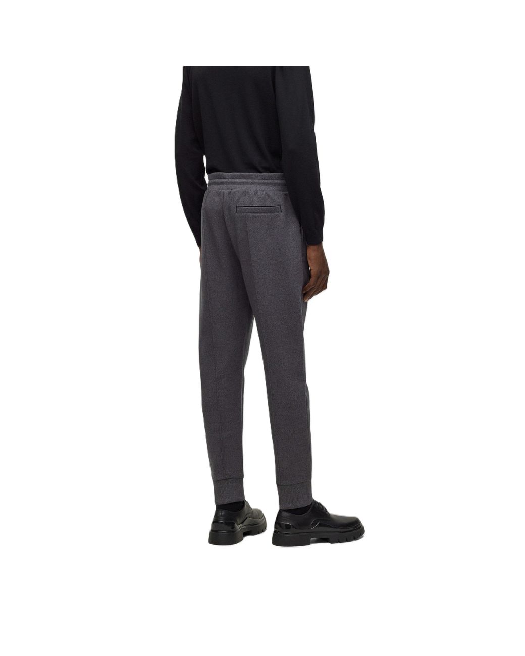 Boss Black Marled Tapered Joggers for men
