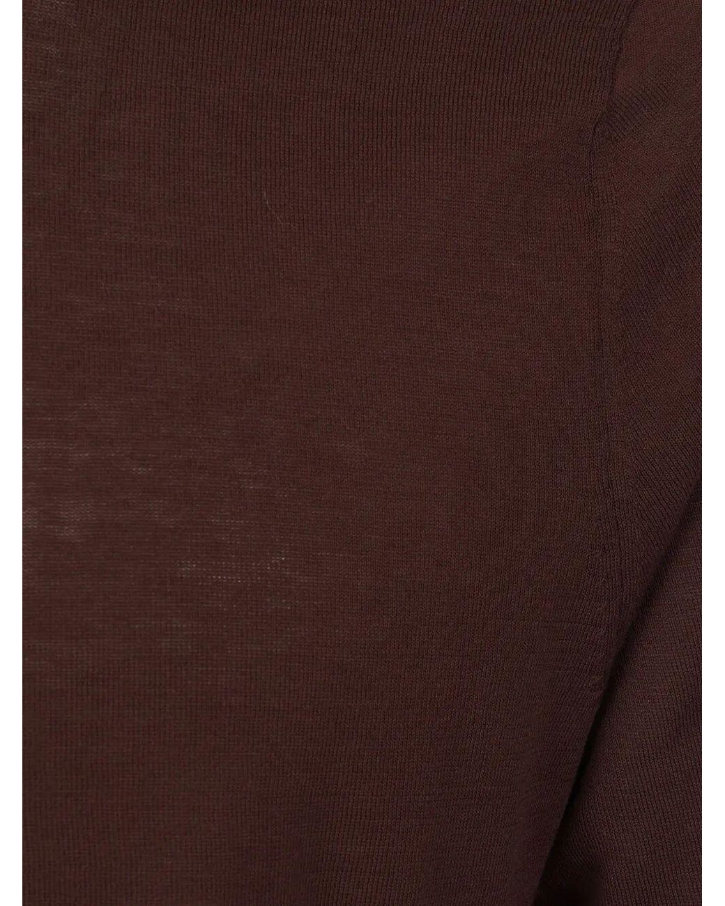 Ballantyne Brown Crew Neck Sweater for men