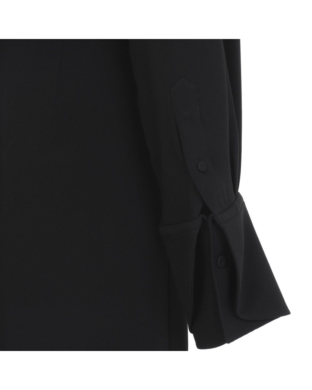 Carven Black Long-Sleeved Dress