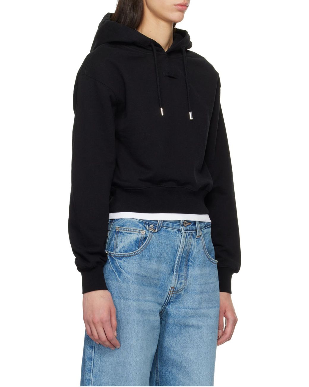 Jacquemus Blue Logo Patch Drawstring Hoodie
