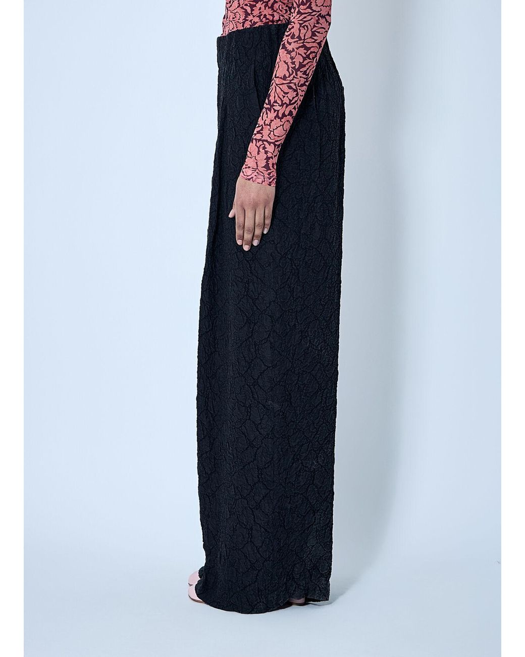 Dries Van Noten Black Pila Mid Rise Pants