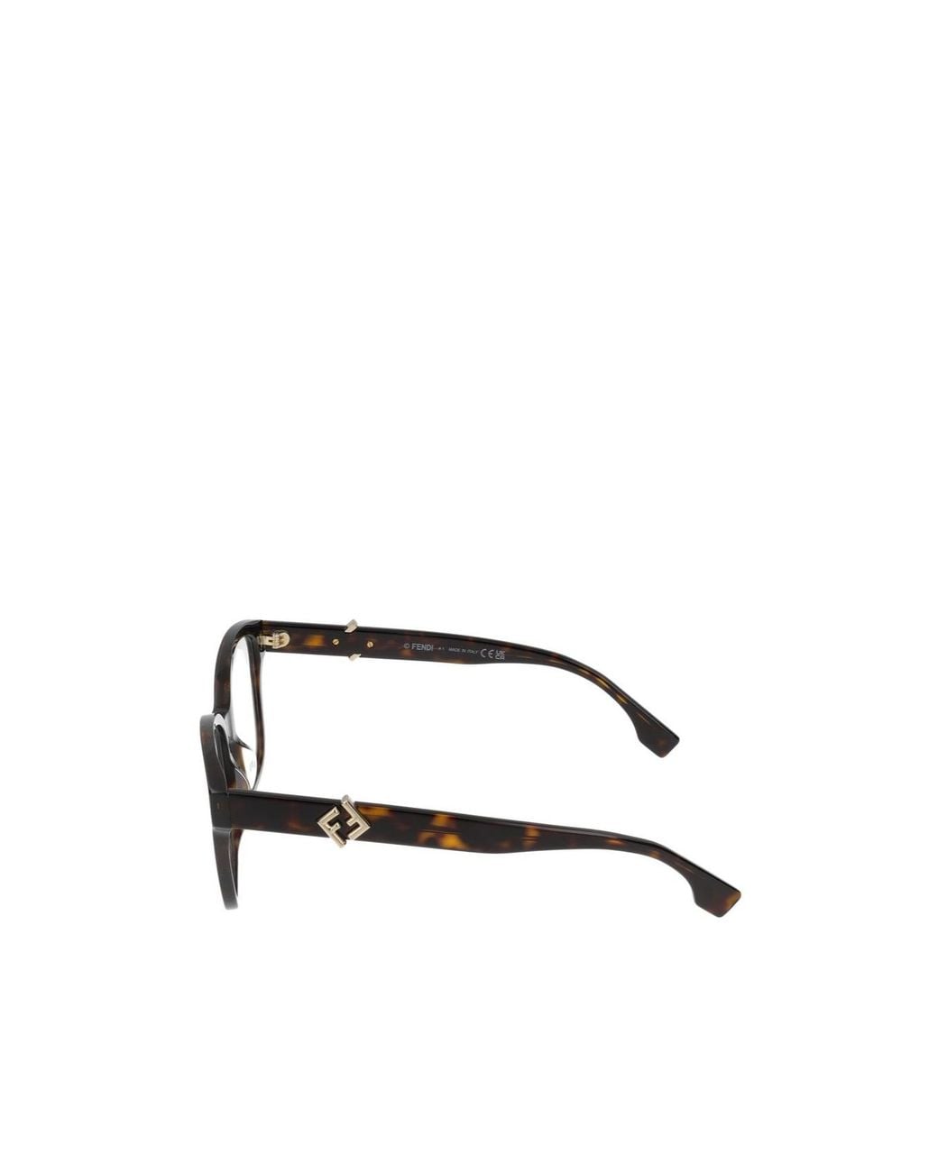 Fendi White Eyewear Square Frame Glasses