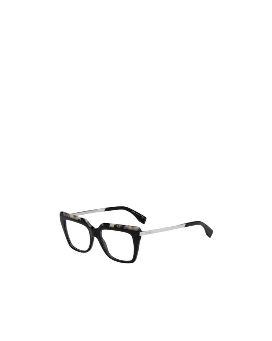 Fendi Metallic Logo Detail Optical Glasses