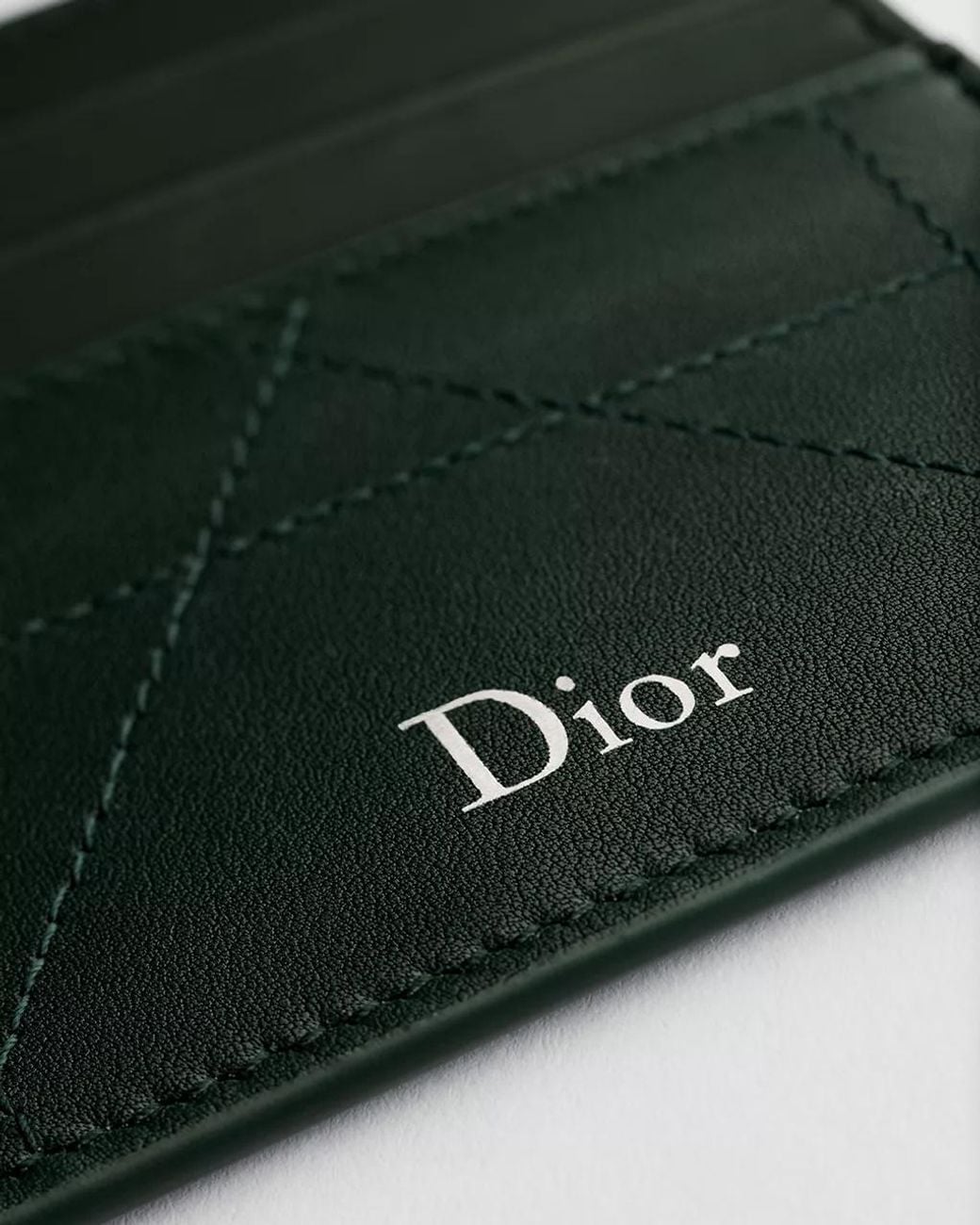 Dior Green Card Holder for men