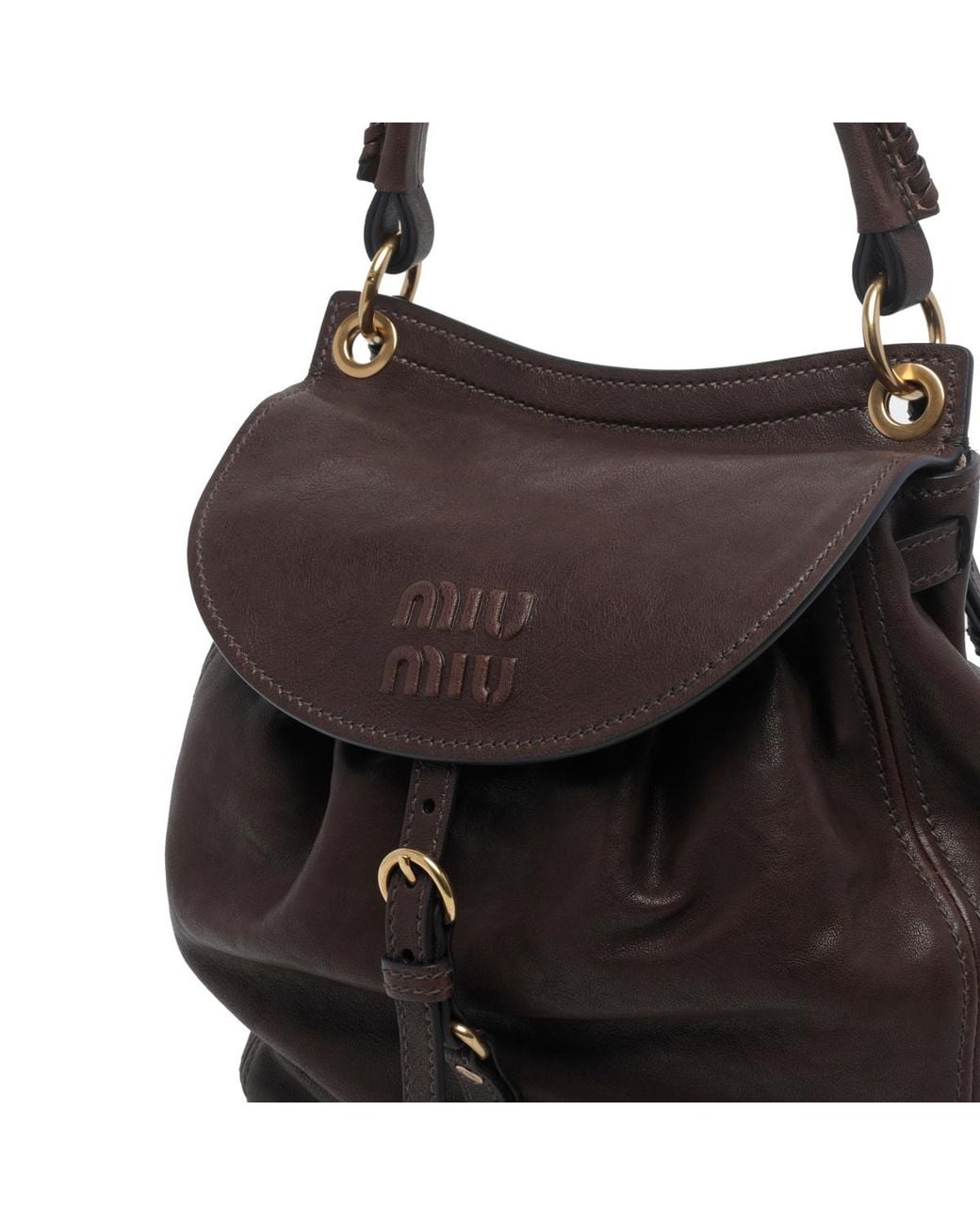 Miu Miu Black Logo Backpack