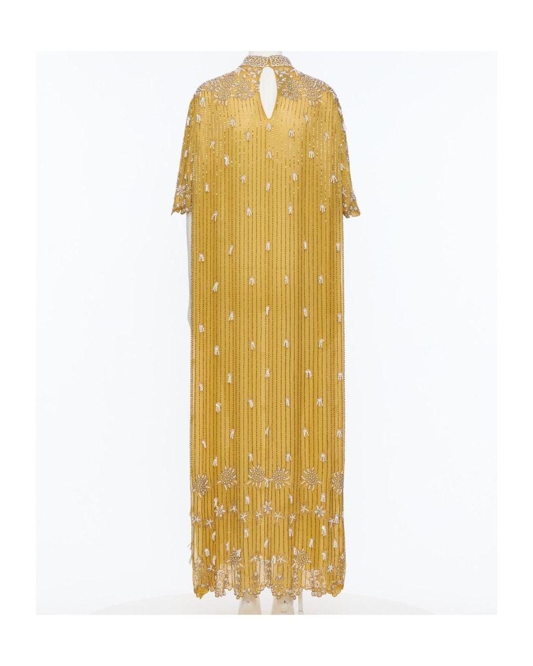 Valentino Metallic Short Sleeve Dress