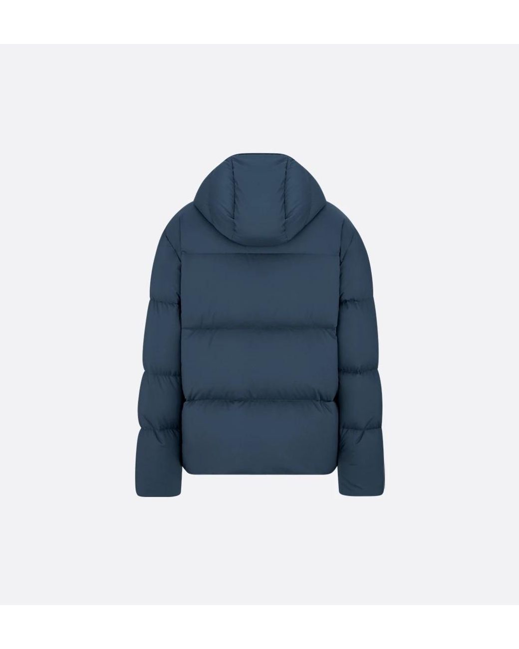 Dior Blue Cd Icon Hooded Quilted Down Jacket for men