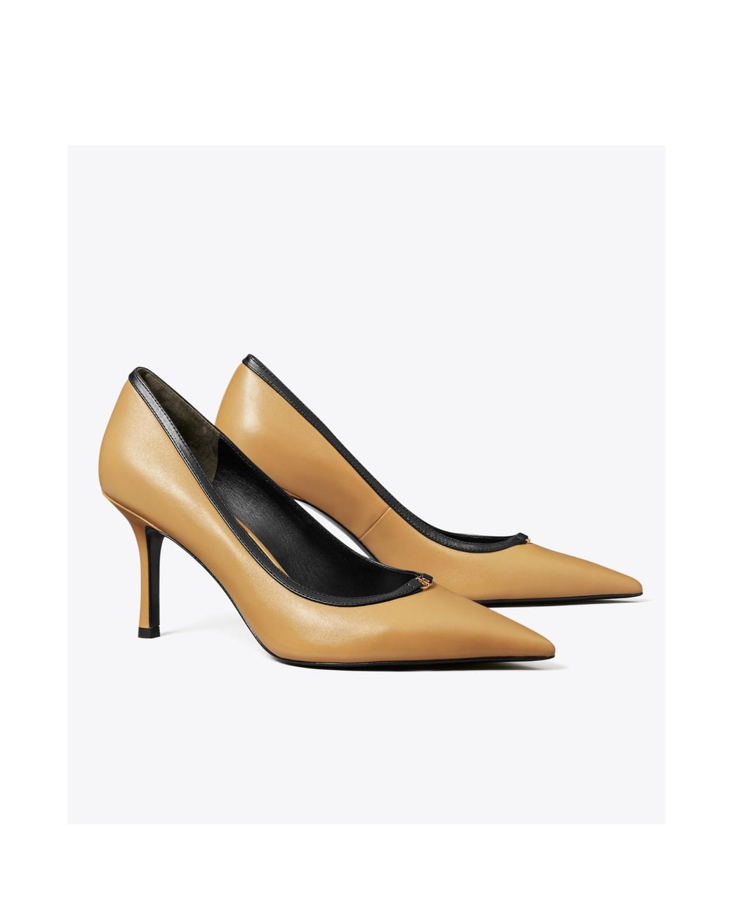 Tory Burch Metallic Double T Buckle Pumps