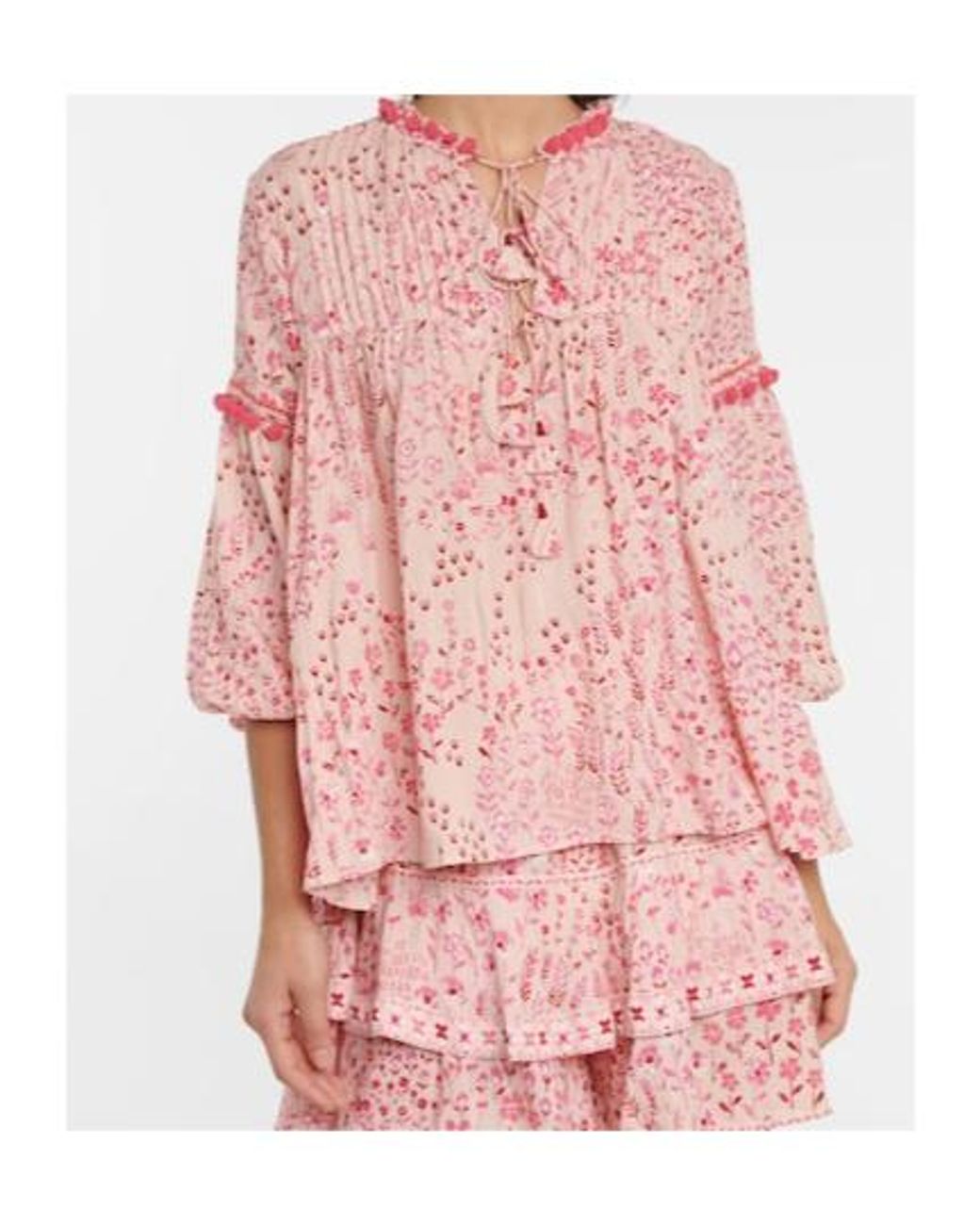 Poupette Pink Clara Floral Blouse