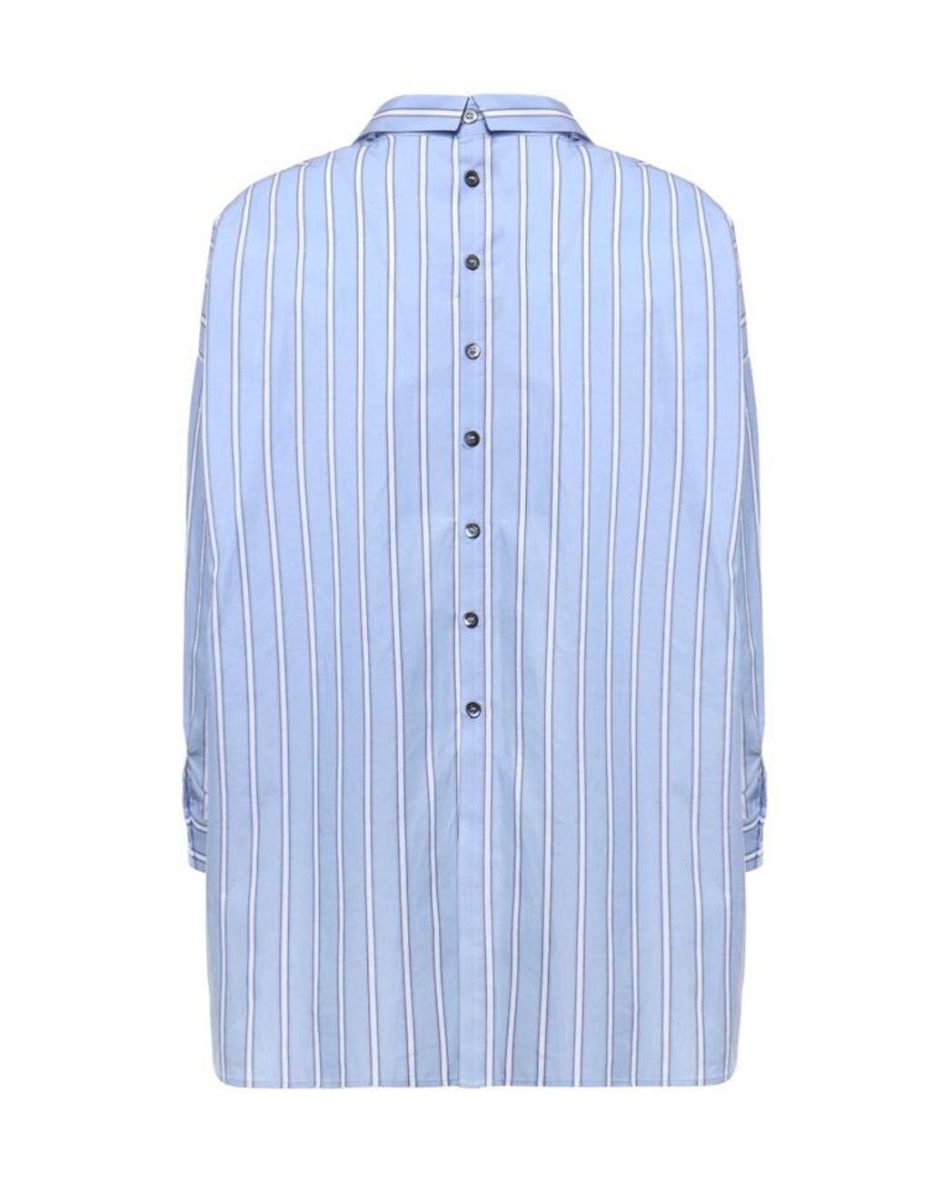 Pinko Blue Striped Button-Back Shirt
