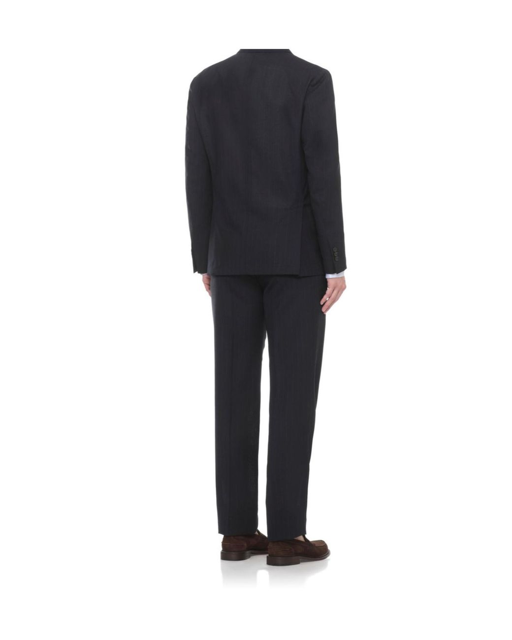 Lardini Blue Pinstriped Double-Breasted Suit for men