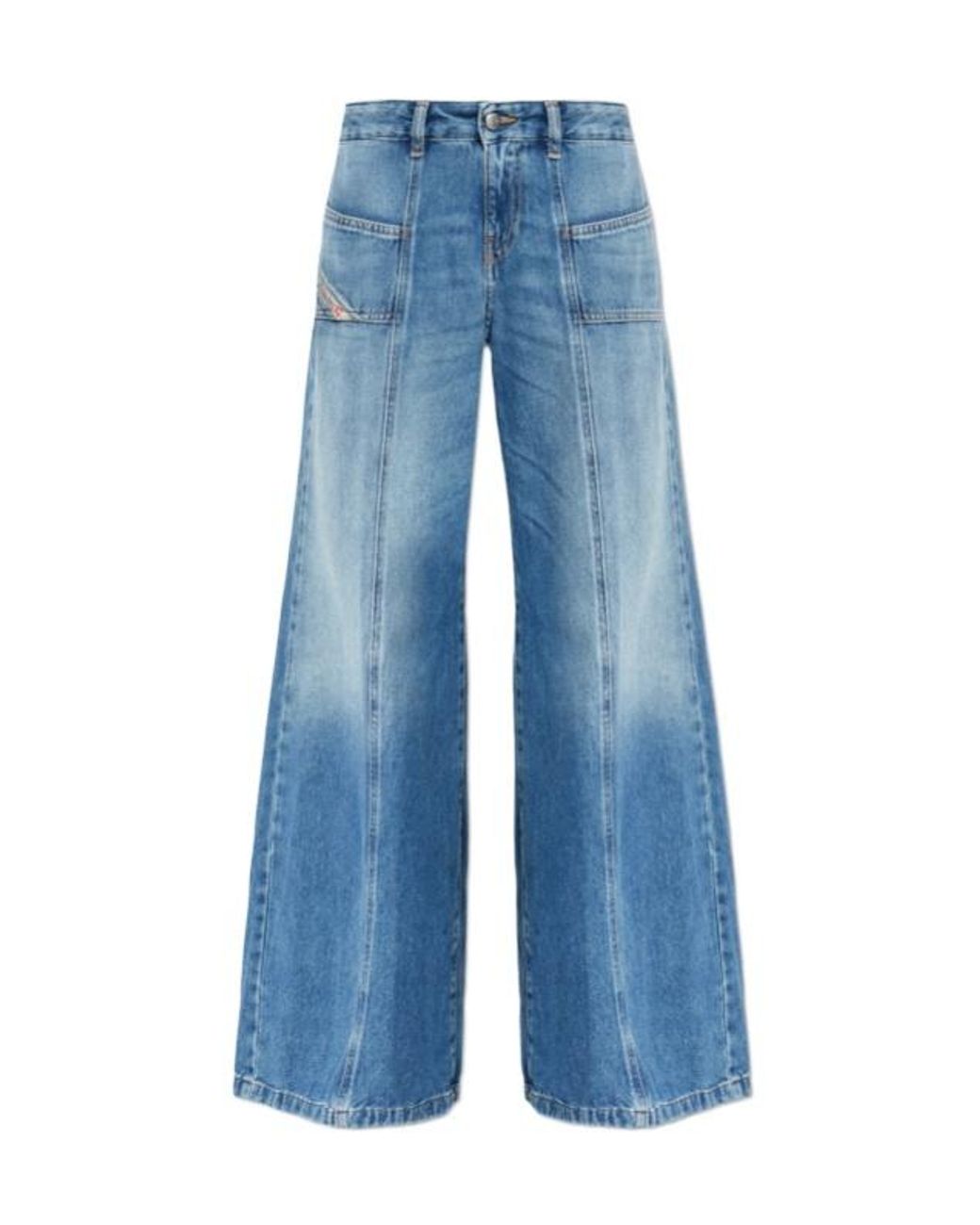 DIESEL Blue D-Akii 09M56 Flare Jeans