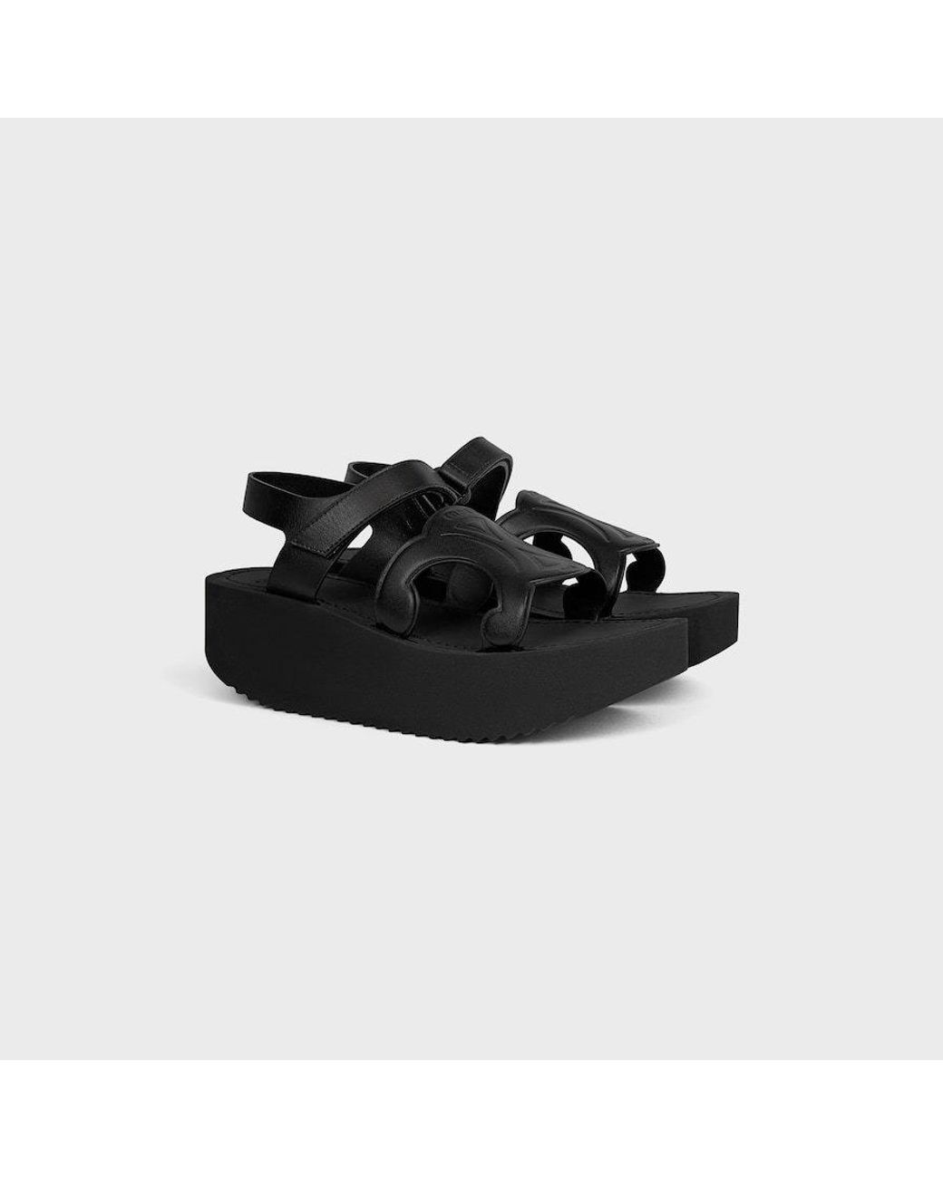 Céline Black Sunny Sandal