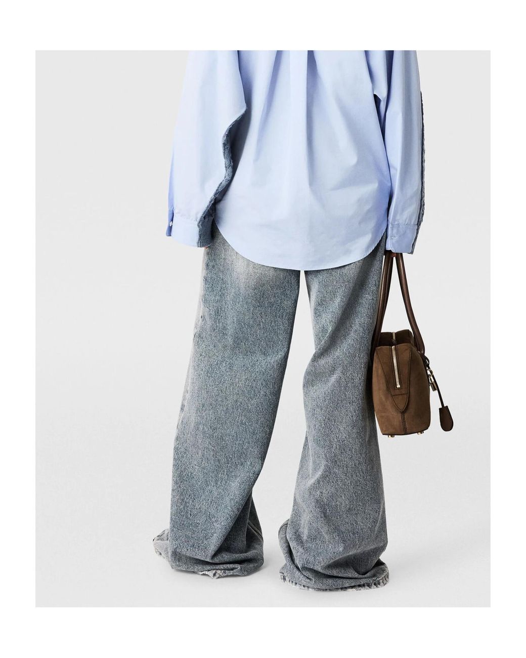 Stella McCartney Blue Vintage Wash Wide-Leg Jeans