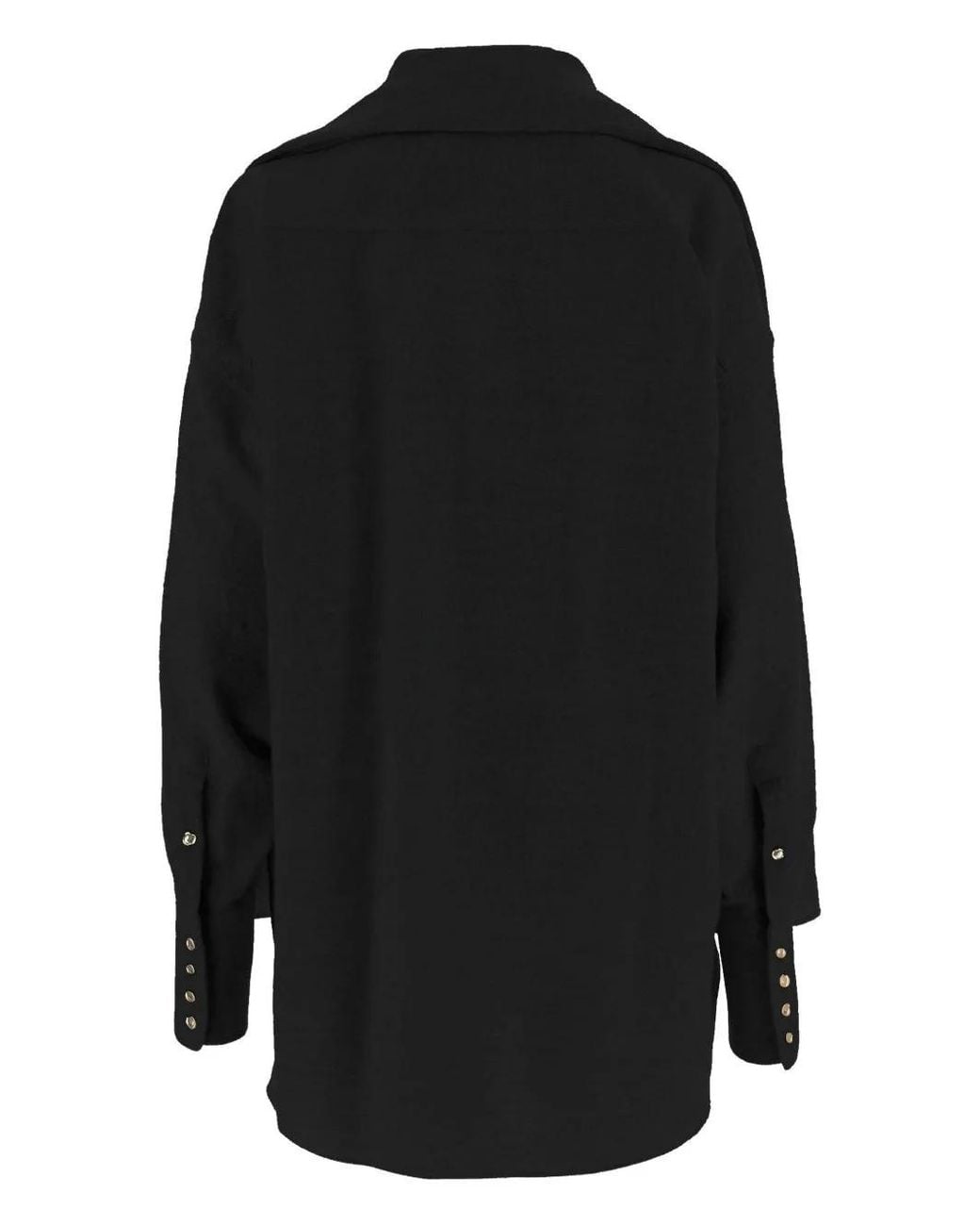 DARKPARK Black Georgia Detachable Scarf Shirt