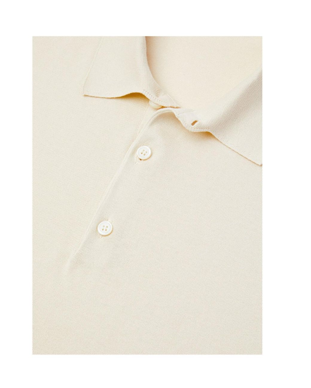 Loro Piana White Polo Shirt for men
