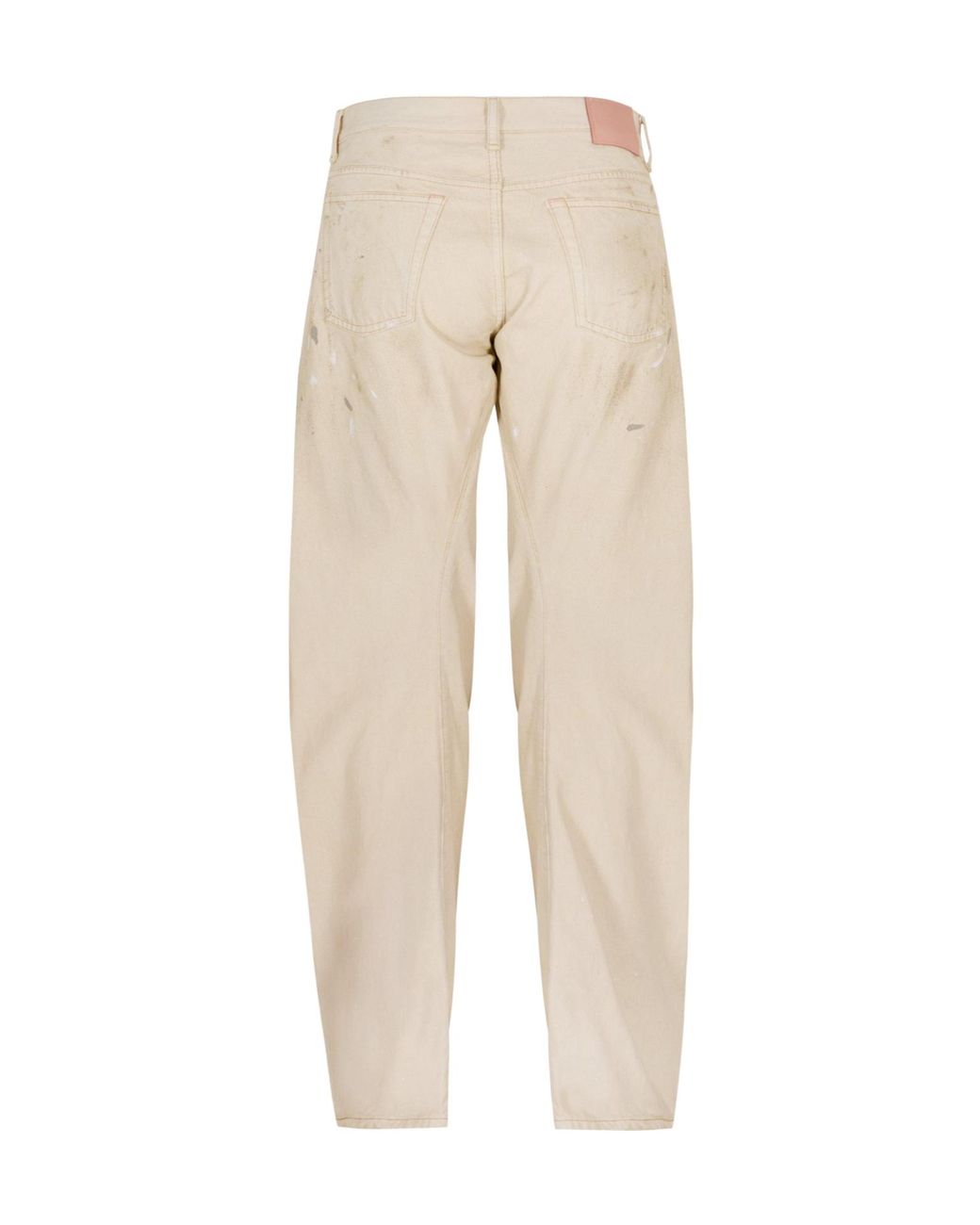 Acne Natural Loose Straight-Leg Jeans