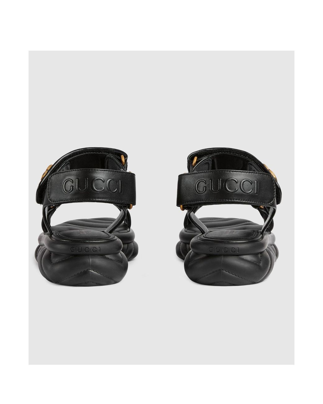 Gucci Black Double G Sandals