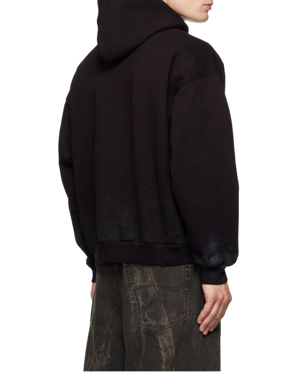 Balenciaga Blue Logo Printed Hoodie