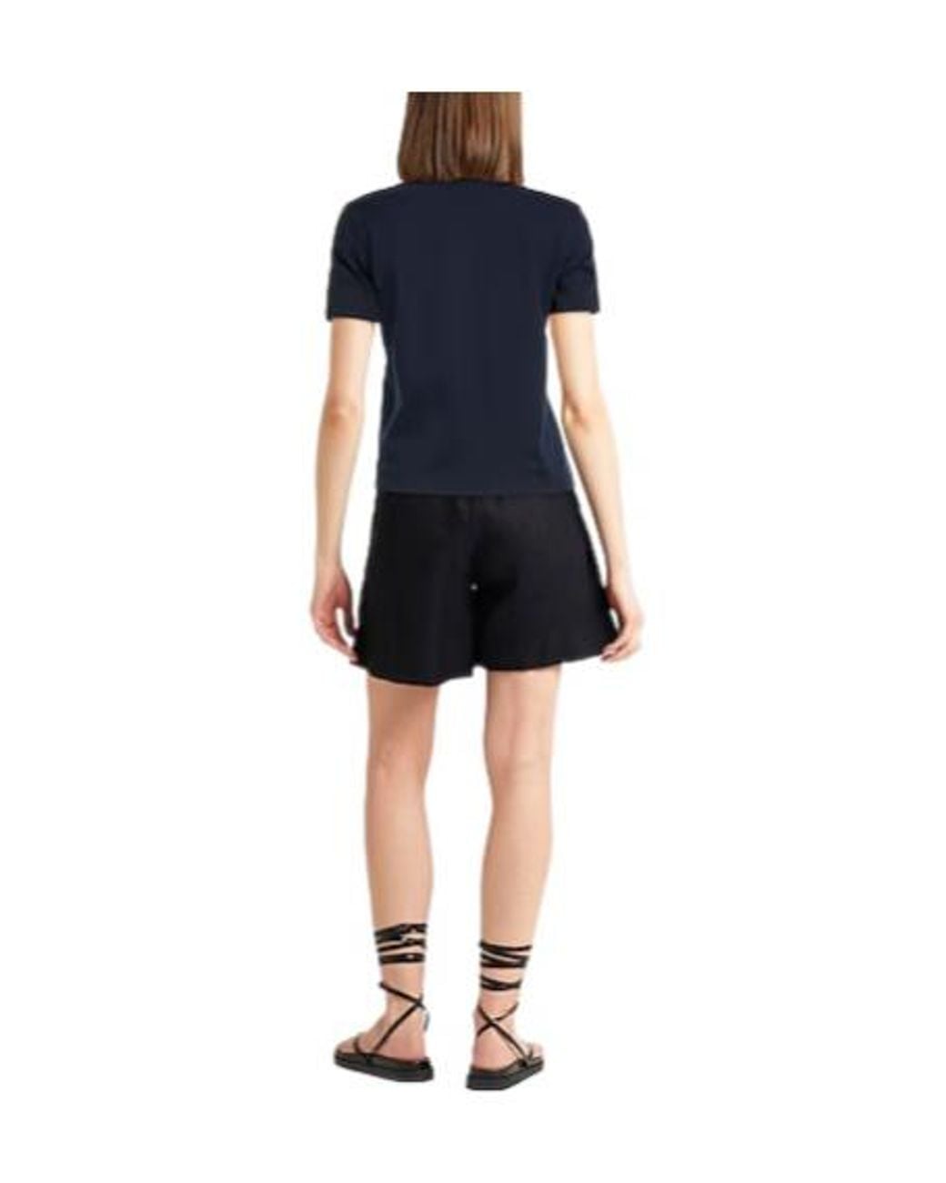 Max Mara Blue Printed Short-Sleeve T-Shirt