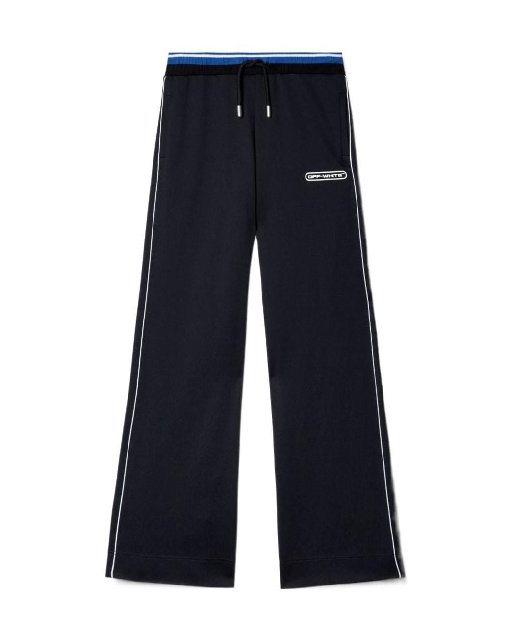 Off-White c/o Virgil Abloh Blue Drawstring Straight Leg Pants
