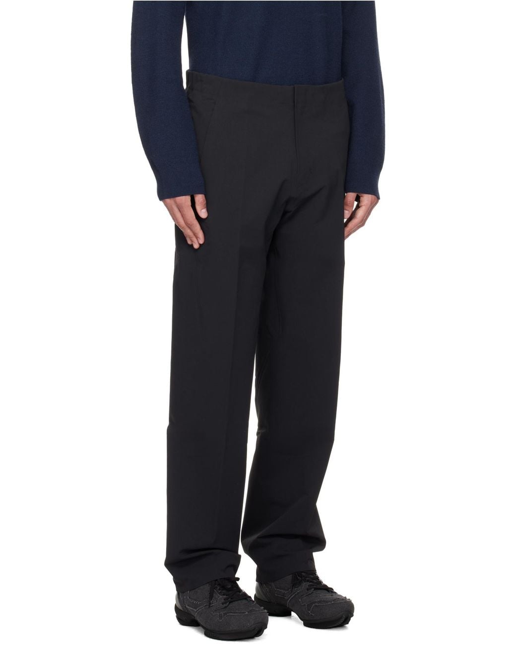 Veilance Black Elastic Waist Casual Pants for men