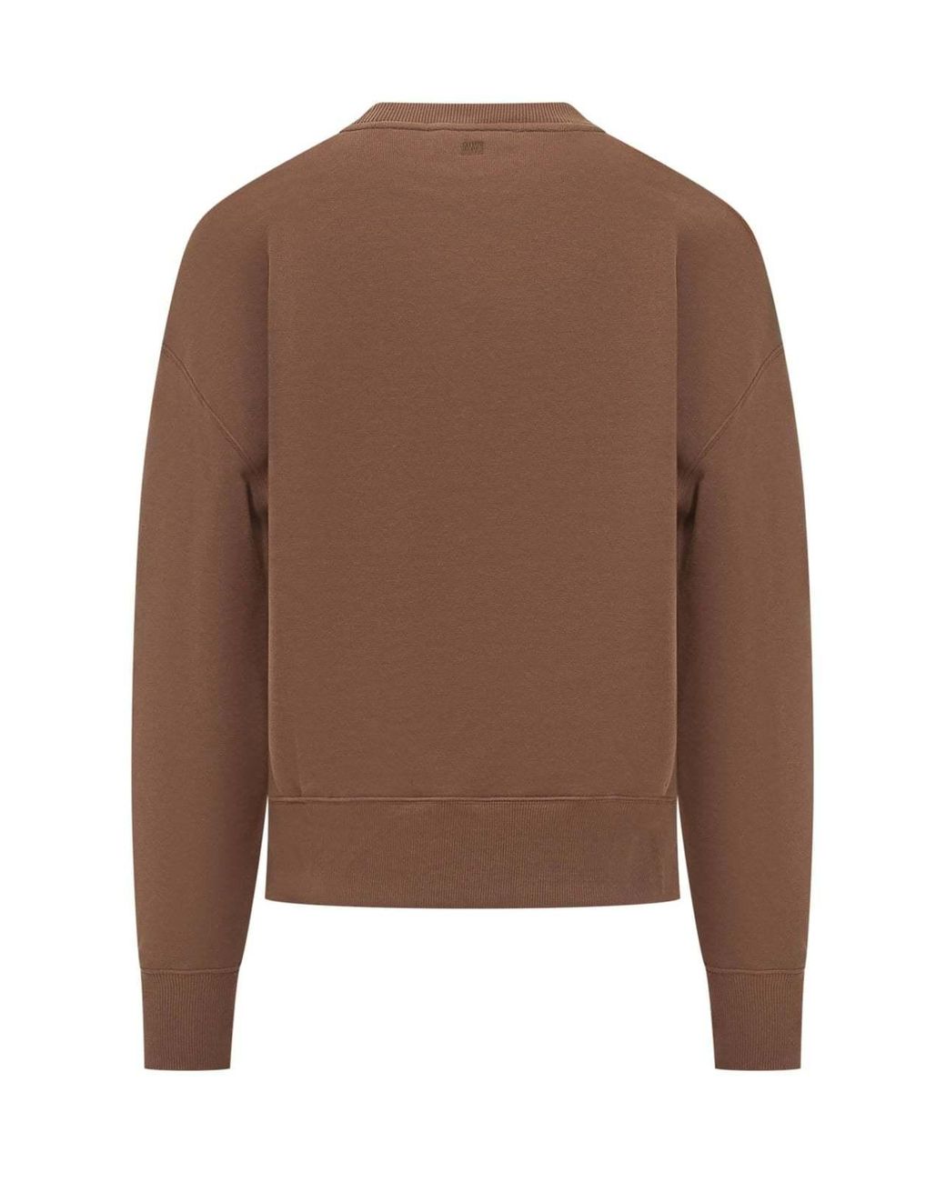 AMI Brown Long-Sleeve Sweatshirt for men