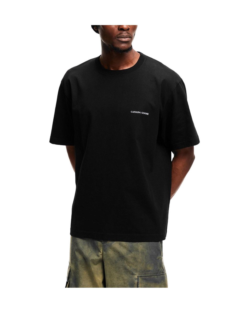 Canada Goose Black Printed T-Shirt for men