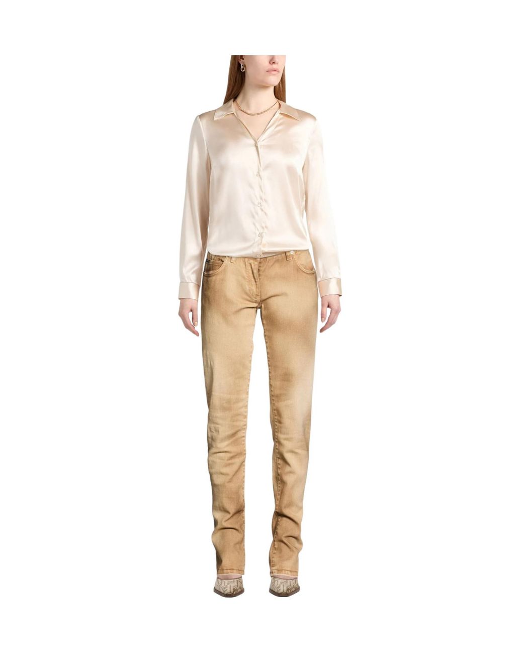 Dolce & Gabbana Natural Straightleg Jeans