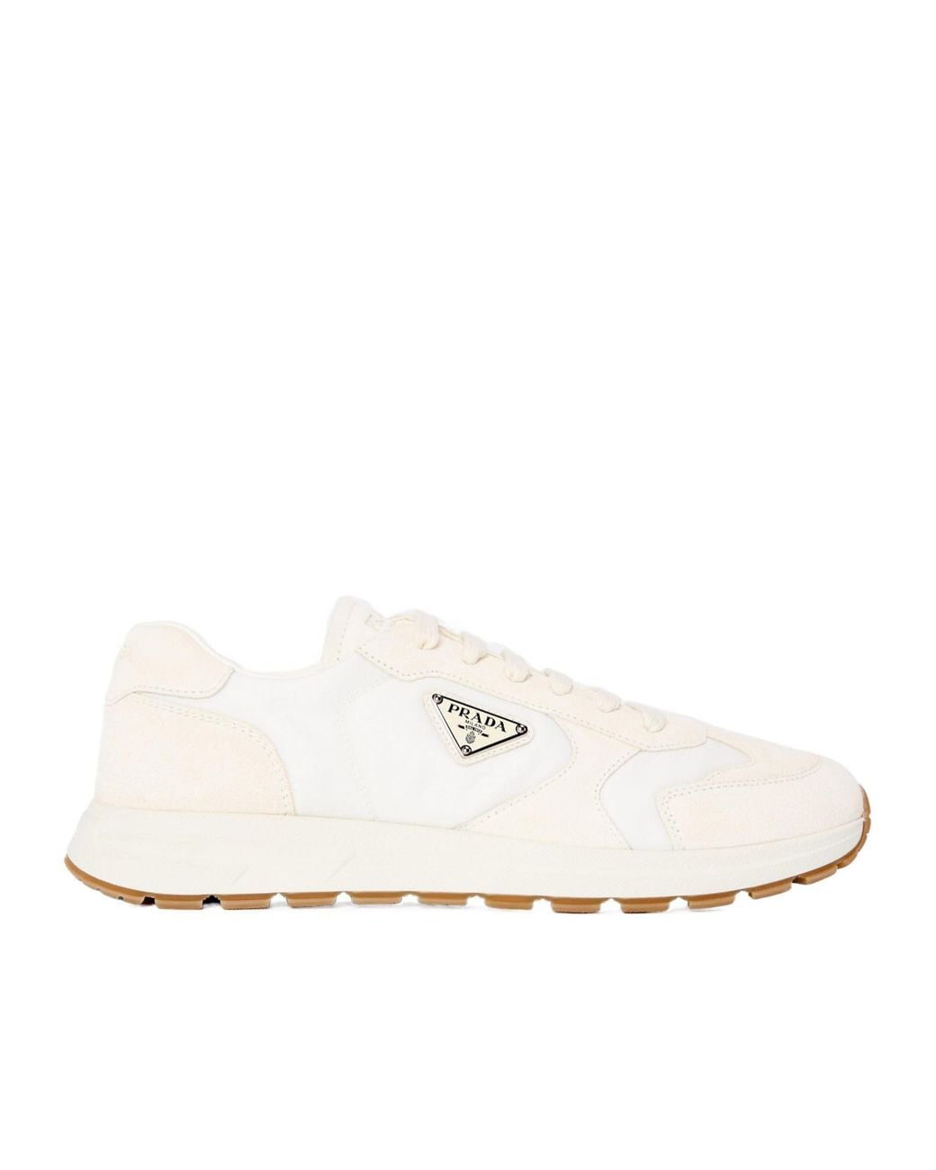 Prada White Low-Top Sneakers for men