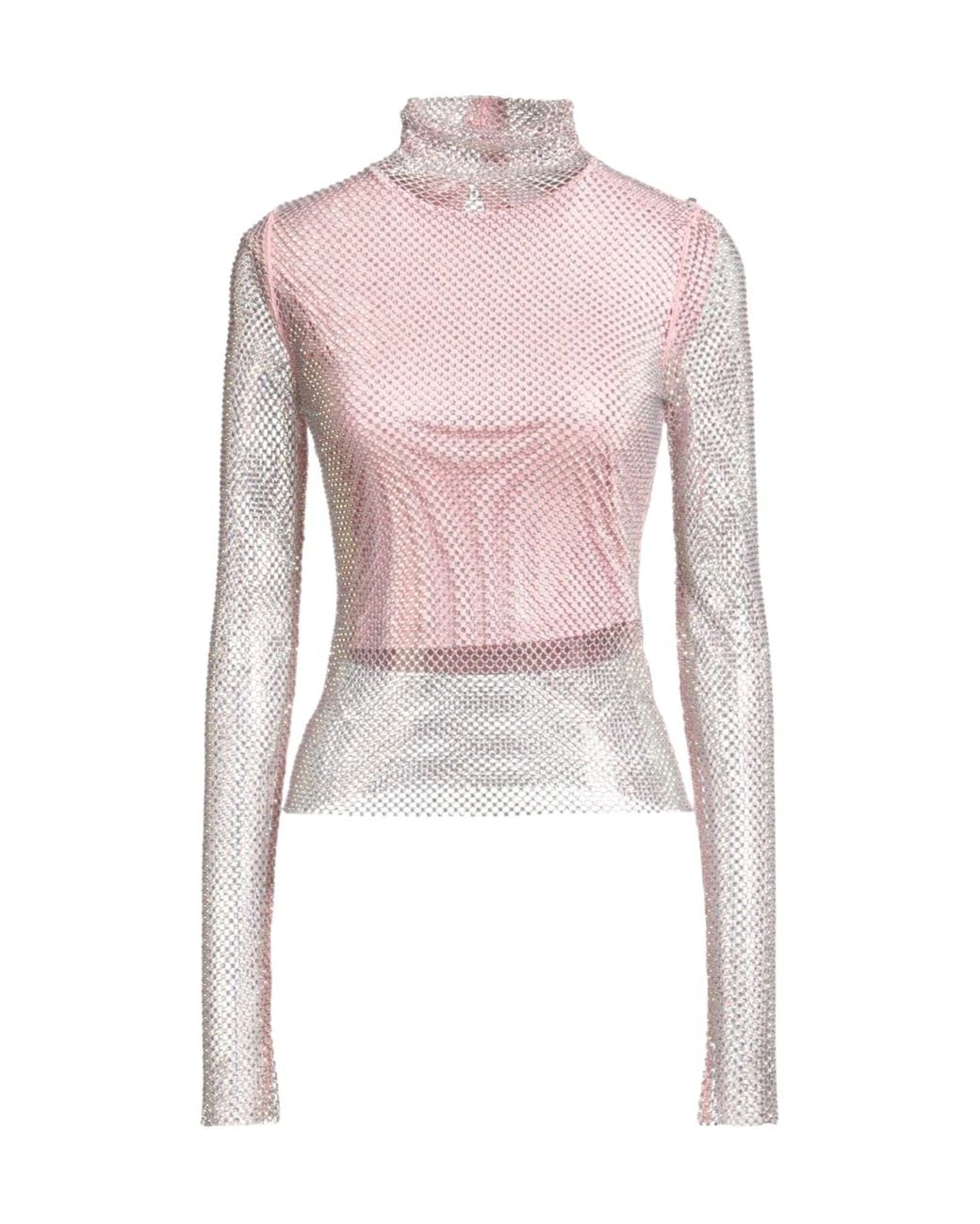 Sportmax Pink Crystal-Embellished Top