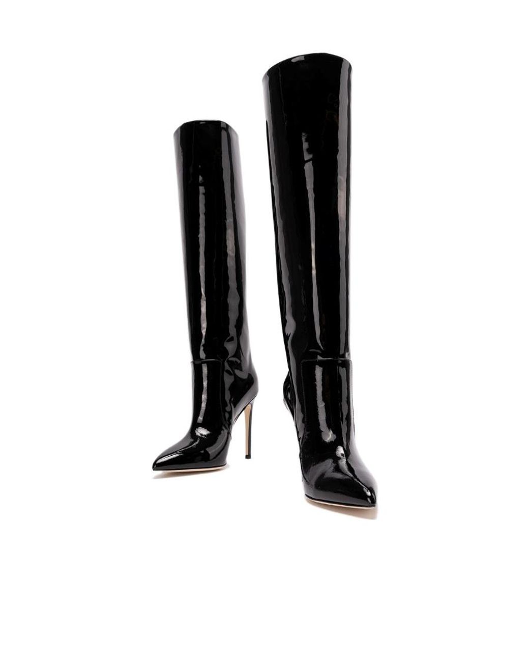 Paris Texas Black Stiletto Pointed Toe Boots