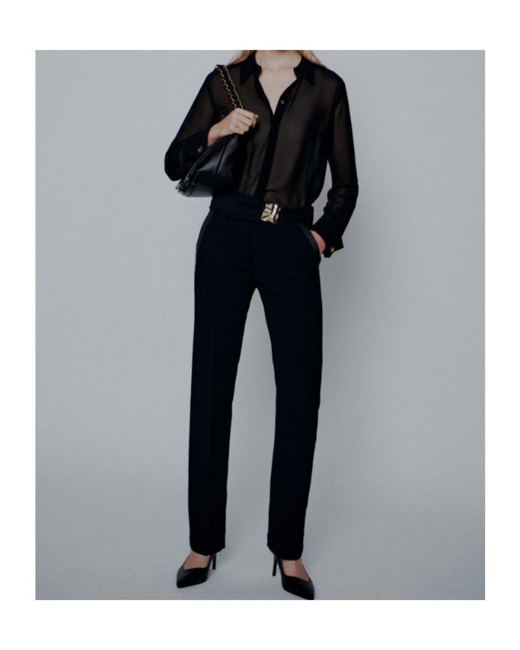 Marella Black Mltelica Pants