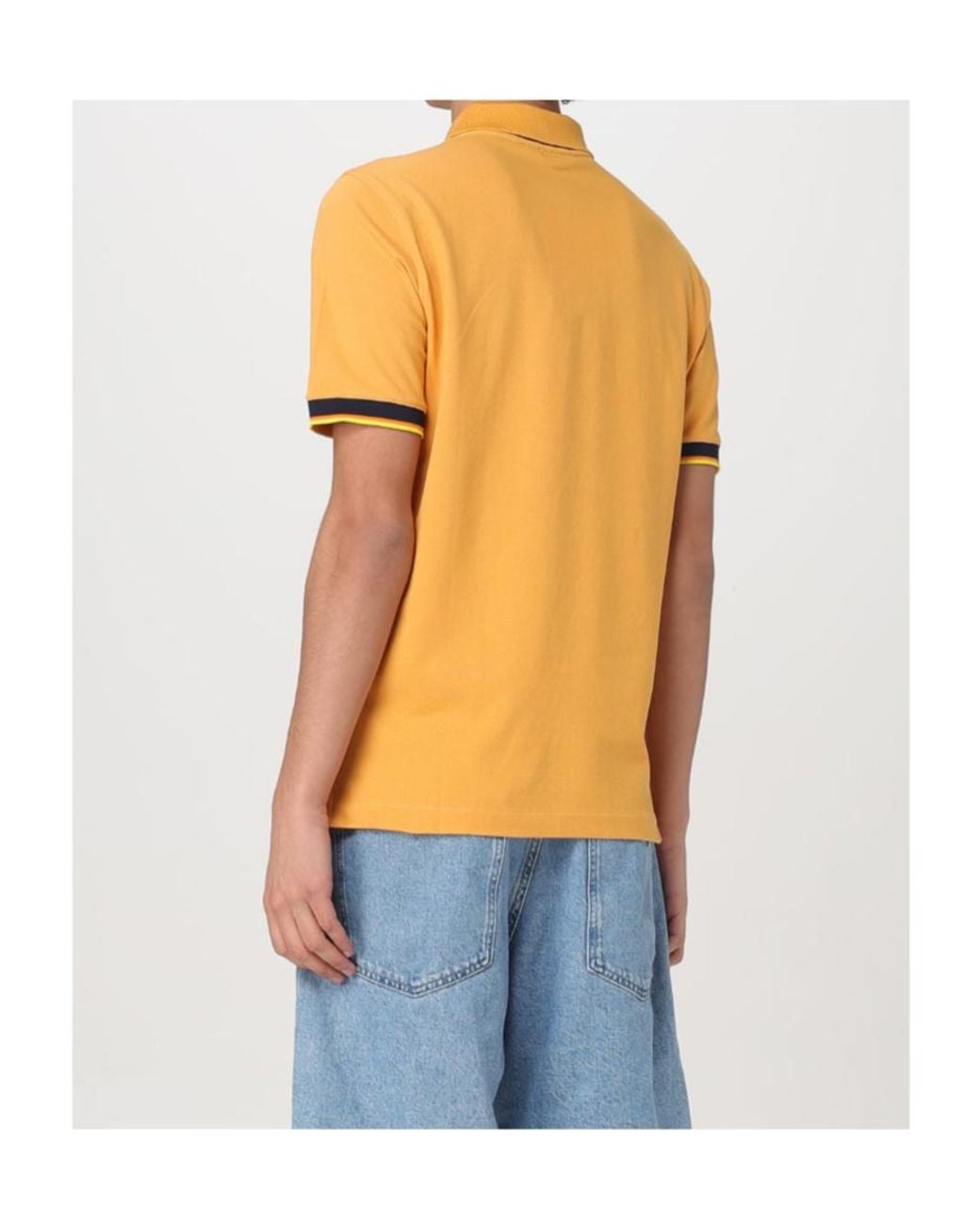 K-Way Orange Short-Sleeved Polo Shirt for men