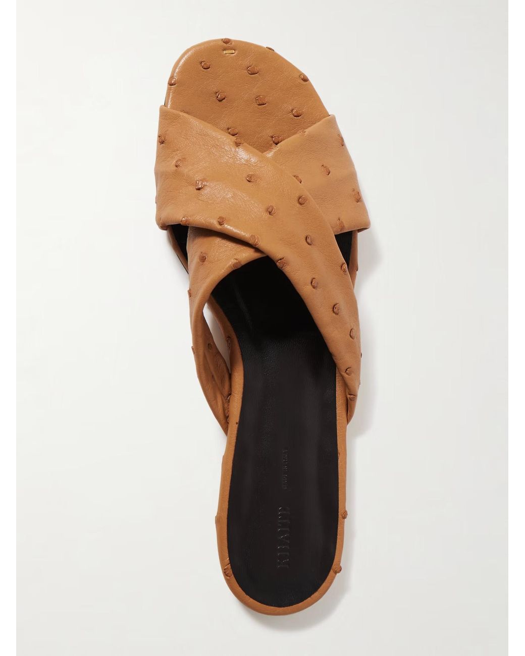 Khaite Brown Liria Slippers